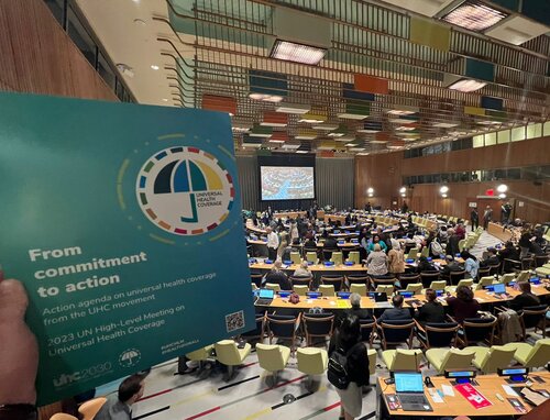 Photo of conference room at UN Multistakeholder Hearing